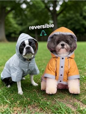 Dog Raincoat Large Reversible #DGC7